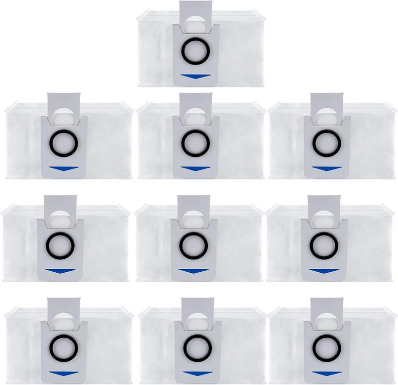 wejojefo 10 PCS Disposable Dust Bags for ECOVACS DEEBOT X1 OMNI DEEBOT T10 T20 Omni Robot Vacuum Cleaner Replacement Accessories - Image 1