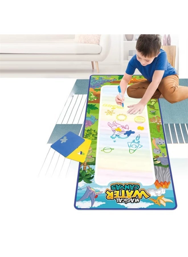 Tiibaby Kids Water Drawing Mat 150 x 60 cm with Water Pen - Image 3