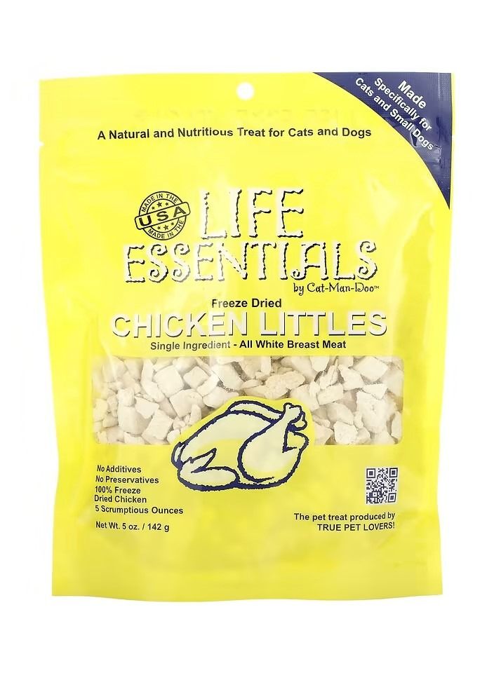 Cat-Man-Doo Freeze Dried Chicken Littles For Cats & Dogs 5 oz 142 g - Image 1