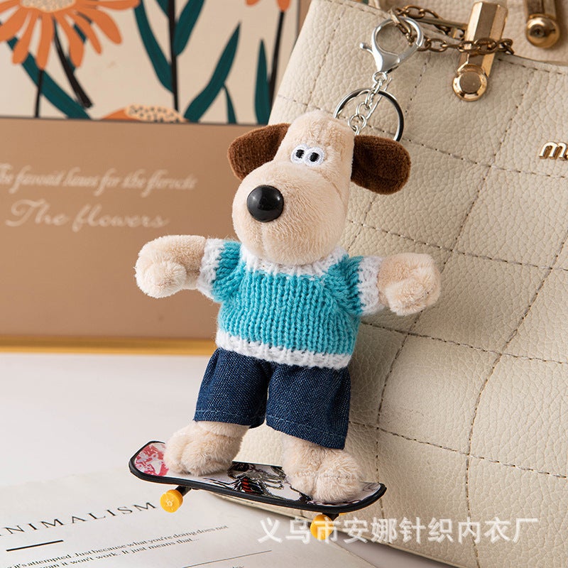 14cm Trendy Dog Charm Doll Sweater Accessory Paddle Blue Sweater Doll 