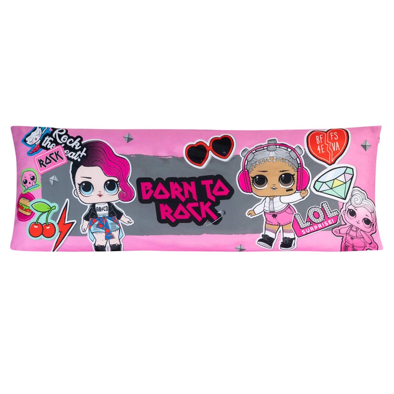 Franco Kids Bedding Super Soft Microfiber Zippered Body Pillow Cover, 54 in x 20 in, LOL Surprise - Image 1