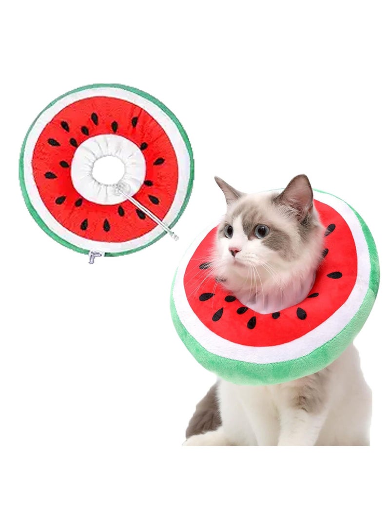 سجن سفما طوق استعادة القطة القابلة للتعديل ، طوق القطة اللطيف طوق مخروط القطة القابلة للتعديل ناعم بعد الجراحة للقطط (كبيرة) - Image 1