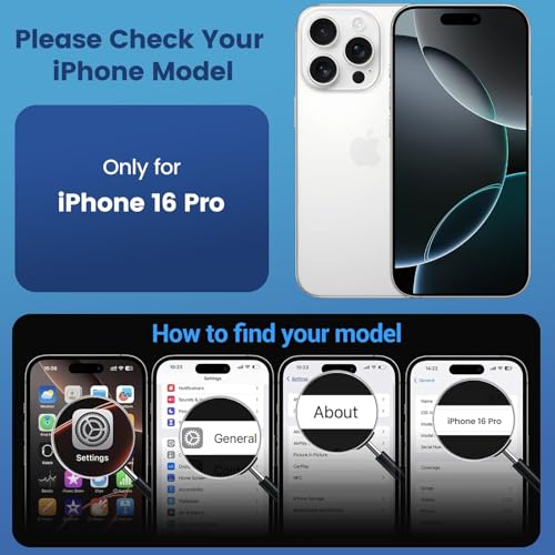 AIBEX Clear Mag-Saf Case for iPhone 16 Pro - 1,500 G Strong Magnetic Lock, Crystal-Clear Anti-Yellowing Back | Military-Grade Drop Protection | Camera Guard, Slim & Lightweight - Crystal - Image 2