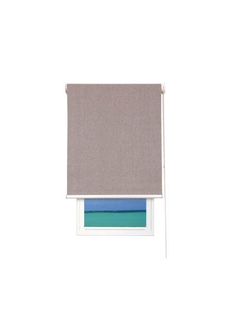 Textured Elegant and Modern Design Chain Rolling Roller Blinds Dark Linen 120 x 180cm SACO-084