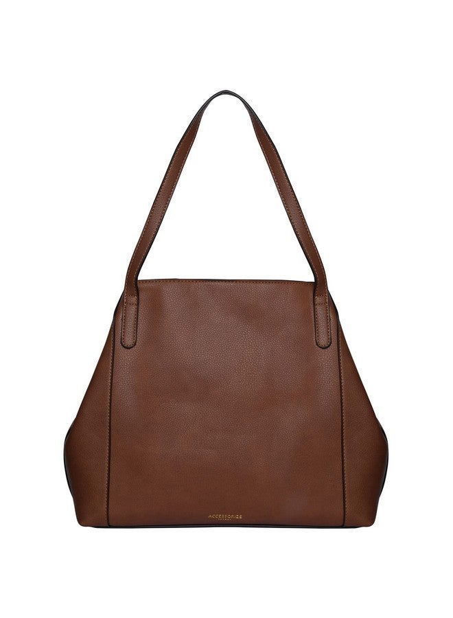 Accessorize حقيبة كتف روميو تان من الجلد الصناعي للنساء من أكسيسوريز لندن - Image 3