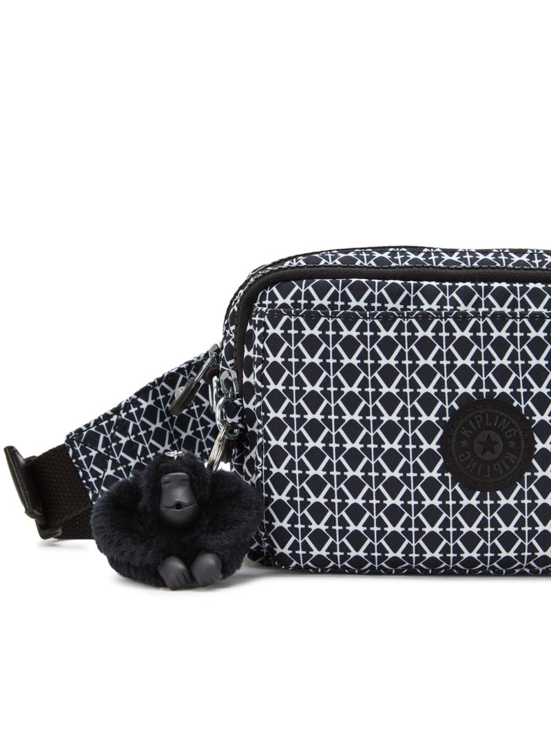 kipling Abanu Multi Small crossbody convertible to waist bag Signature Print  - Image 5