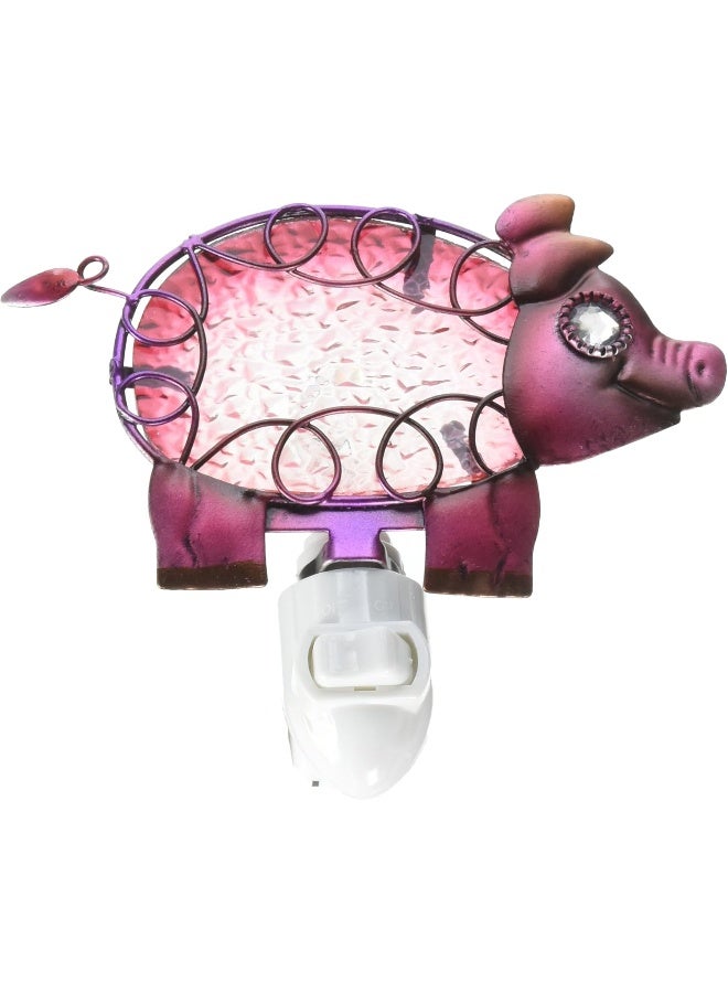 Puzzled Glass Art Night Light, Plug in Decorative Socket Lamp, Manual On & Off Portable Light for Stairway, Bedroom, - Image 4