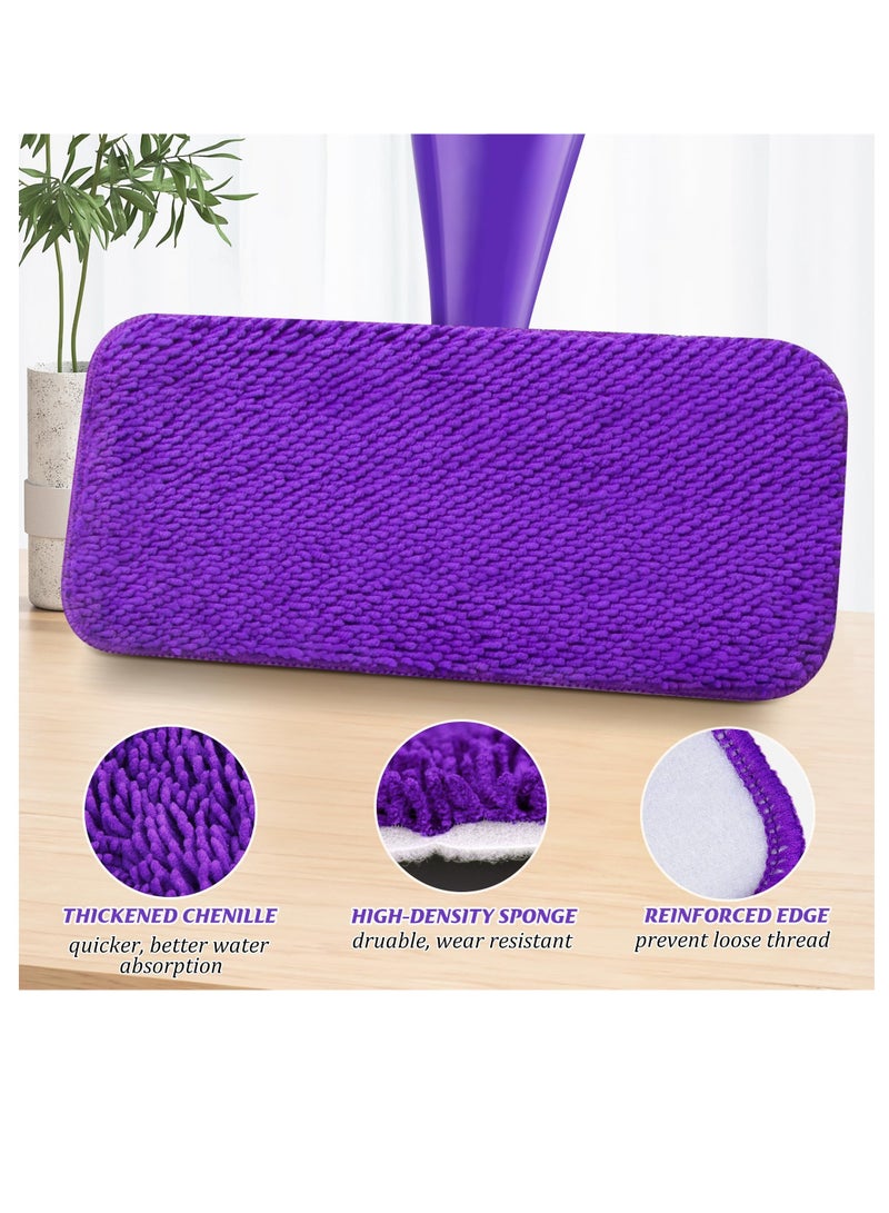 SYOSI Reusable Microfiber Mop Pads Compatible with Swiffer Wet Jet Mop, Wet and Dry Mopping Cloth Refills Microfiber Wet Pads Mop Pad Replacements Microfiber Pads for Swiffer Wetjet 12"" Mop Wood Floor - Image 3