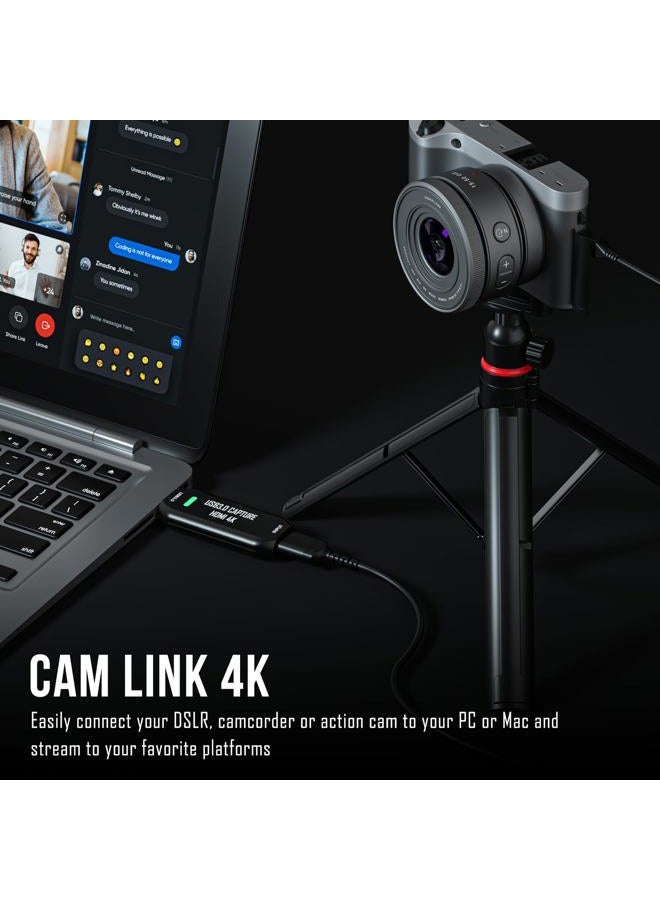 DigitPro Cam Link 4K External Camera Capture Card 2K50/1080p60 for Streaming and Recording via DSLR Camcorder Actioncam for Video Conferencing Live Streaming Gaming on OBS/Zoom - Image 4