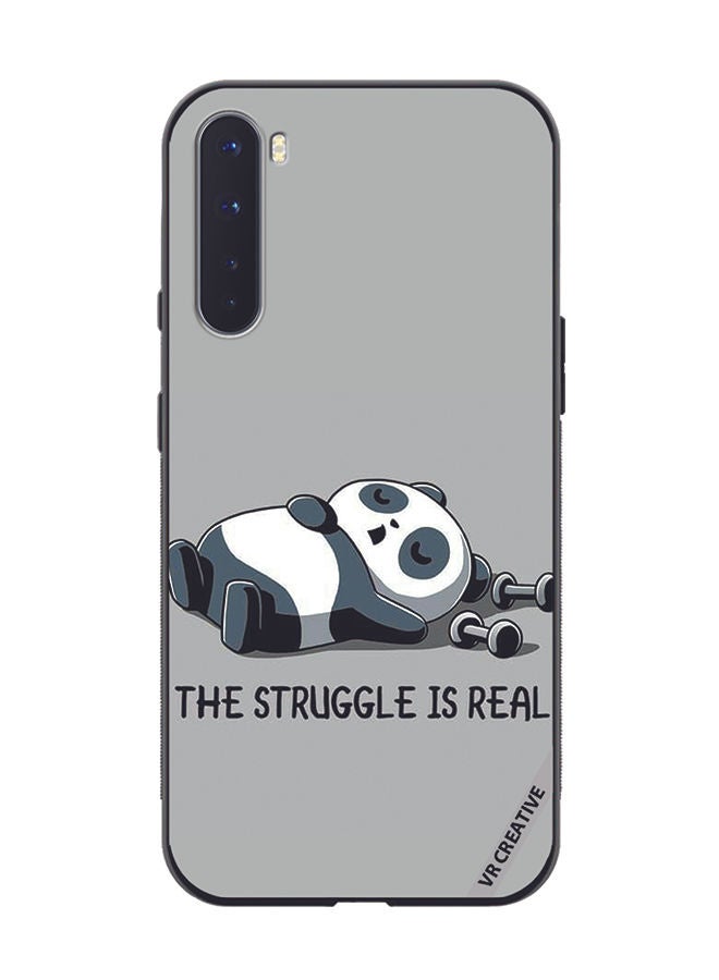 VR CREATIVE غطاء حماية لهاتف OnePlus Nord بتصميم "الصراع حقيقي" متعدد الألوان - Image 1