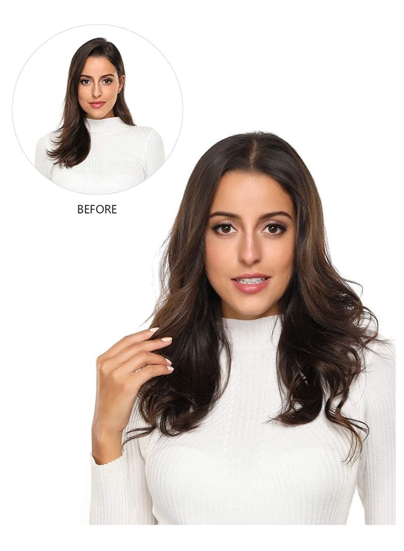 Estelle Clip in Hair Extensions Remy Human Hair Light Brown - Image 2