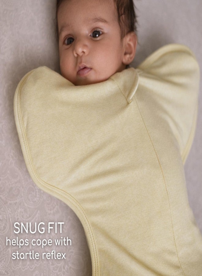 Cocoon Care Bamboo Cotton Knit Corn Solid Sleep Sack for Baby | Soft Breathable Lightweight Wearable Blankets | Yellow 0-1M - Image 5