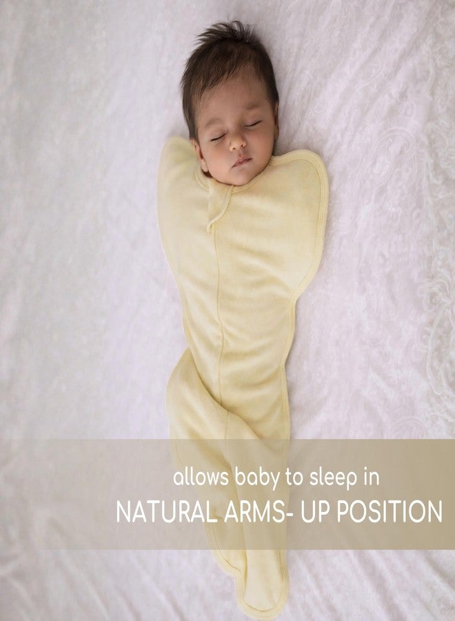 Cocoon Care Bamboo Cotton Knit Corn Solid Sleep Sack for Baby | Soft Breathable Lightweight Wearable Blankets | Yellow 0-1M - Image 4