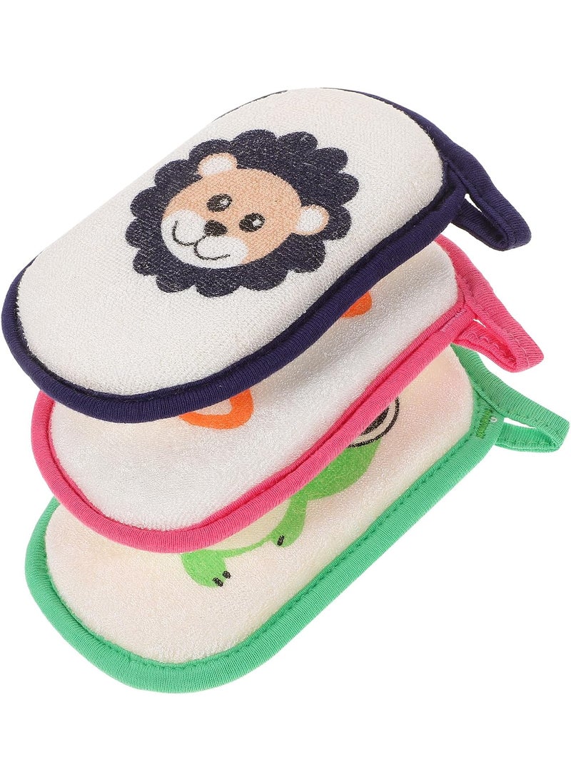 Healifty 3 Pcs Children's Bath Sponge Foam Body Scrubber Soft Foam Scrubber Kids Shower Sponge Body Bath Sponge Frog Bath Sponge Scrubber Body Newborn Sponge Absorb Water Bathtub Baby 