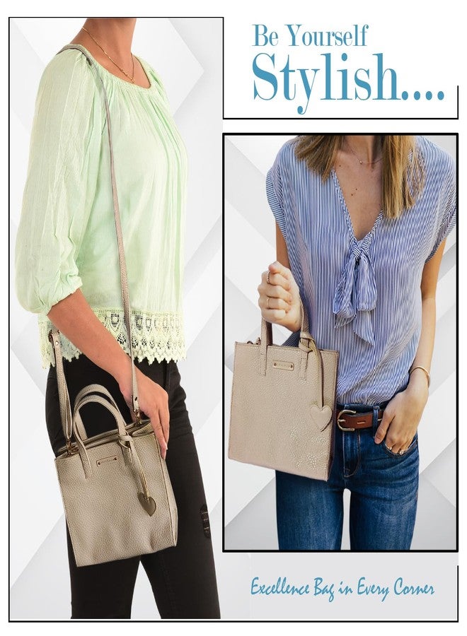 MANDAVA Women's/Ladies Top Handle PU Leather Handbag, Shoulder Bag with Tussle (Cream) - Image 5
