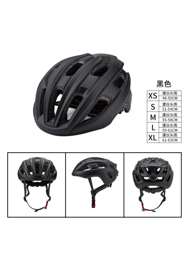 Black Customized Bicycle Helmet Integrated Molding Road Bike Mountain Bike Adult Ultralight Windproof Riding Helmet