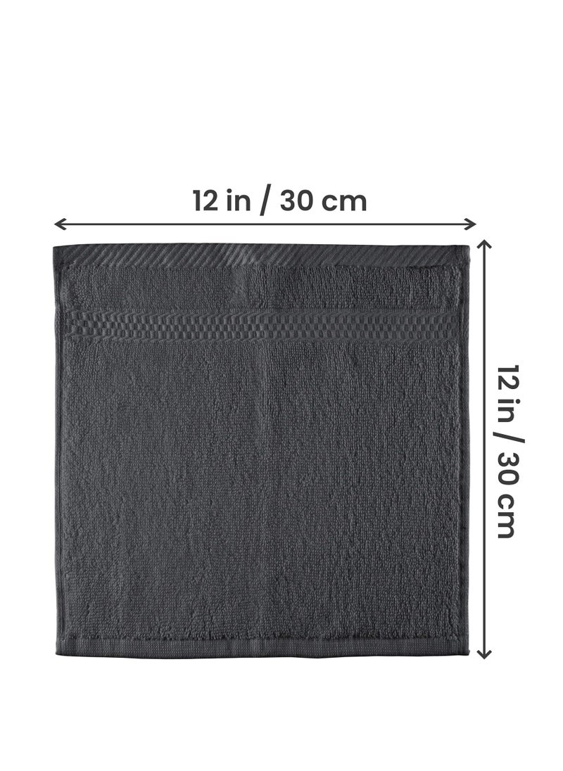 Utopia Towels - Utopia Towels [12 Pack Premium Wash Cloths Set (12 x 12 Inches) 100% Cotton Ring Spun, Highly Absorbent and Soft Feel Essential Washcloths for Bathroom, Spa, Gym, and Face Towel (Grey) - Image 1