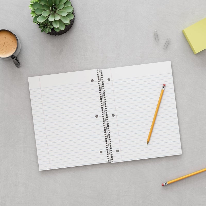 Staples ستابلز 421132 غلاف بولي متين دفتر موضوع واحد مقاس 8.5 إنش × 11 إنش وردي منتج مكتبي - Image 5