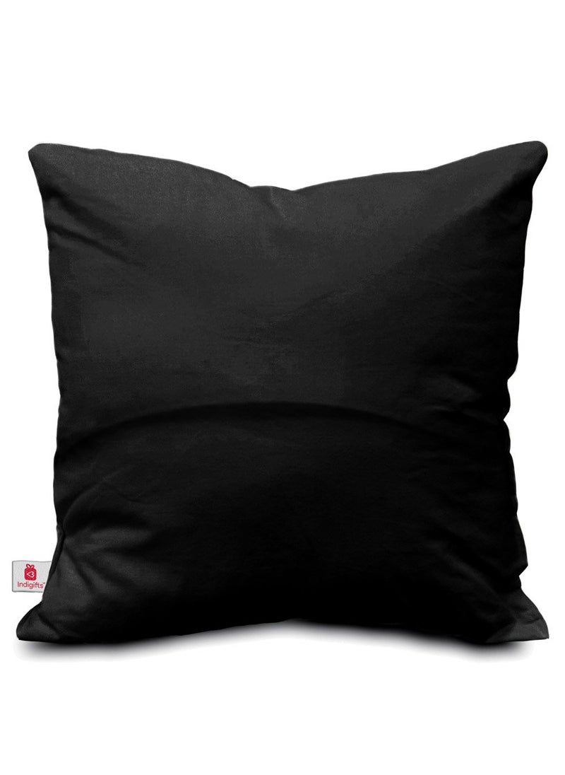 Indigifts - Indigifts Fancy Micro Satin Fibre Pillow Cover with Filler (Red 12X12-inches) - Image 1