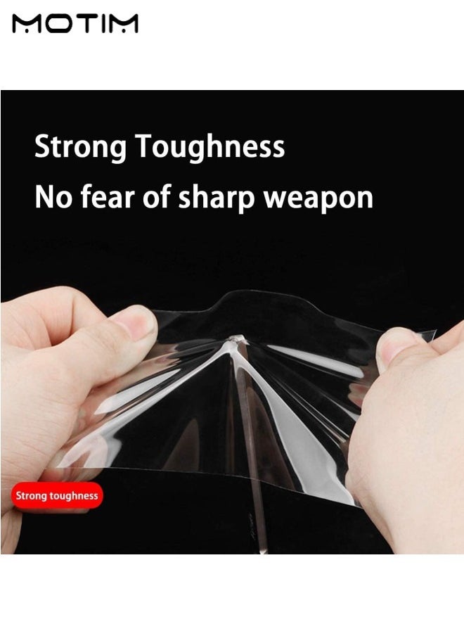 Motim 2 IN 1, 1 Roll Car Door Edge Guards, Door Sill Protector Sticker, Anti-Collision Protection Strip Wrap Film (1.28In/16.4Ft) and 5 Pcs Car Door Handle Sticker, Anti-Scratches, Car Door Cup Protector, Auto Door Handle Protective Film, Clear  - Image 4