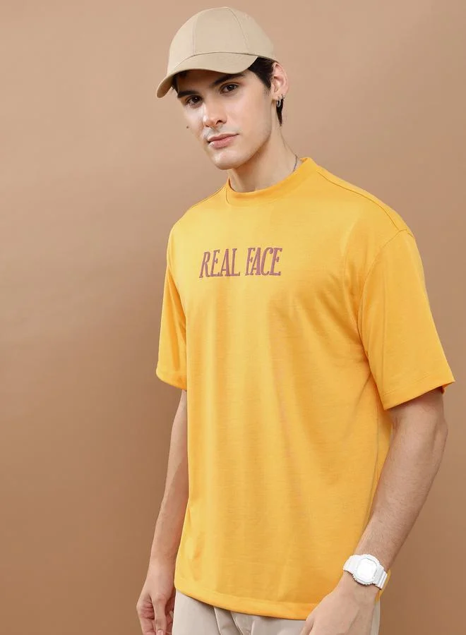 HIGHLANDER Back & Front Graphic Print Drop Shoulder Oversized T-Shirt by Styli