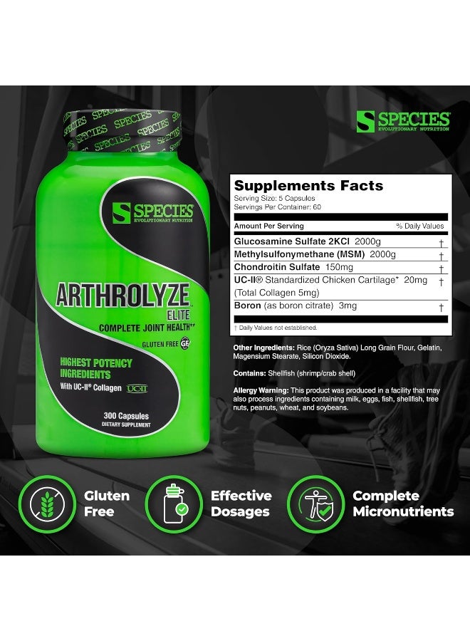 Species Nutrition Arthrolyze Elite, 300 Count - Image 3