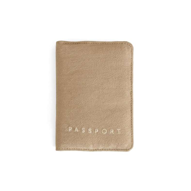 Pan Home Byron Crinkle Cotton Passport Holder 10x14cm - Wheat - 262PSF9900058 - Image 4