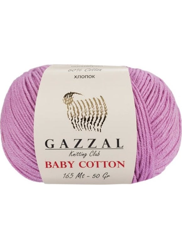 Gazzal Baby Cotton Pink Baby Wool-3422 