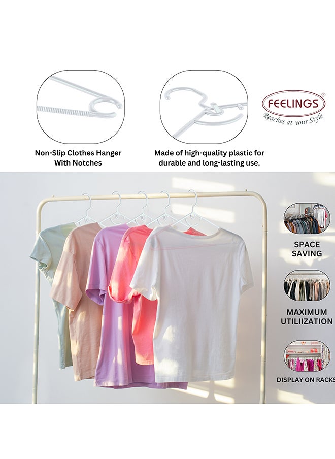 Feelings FEELINGS HANGER PLASTIC ARCH WHITE 24 PCS SET  - Image 4