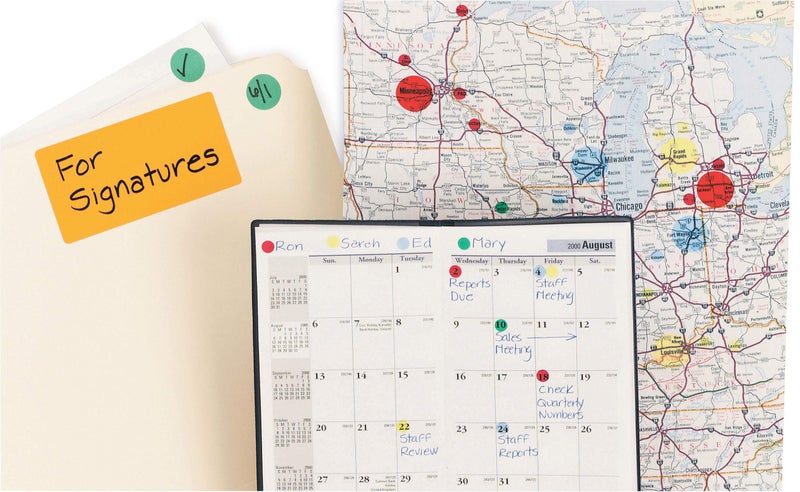 Avery Color-Coding Permanent Labels, 1/4 Inch Round Stickers, Red, Non-Printable, 450 Dot Stickers Total (5790) - Image 3