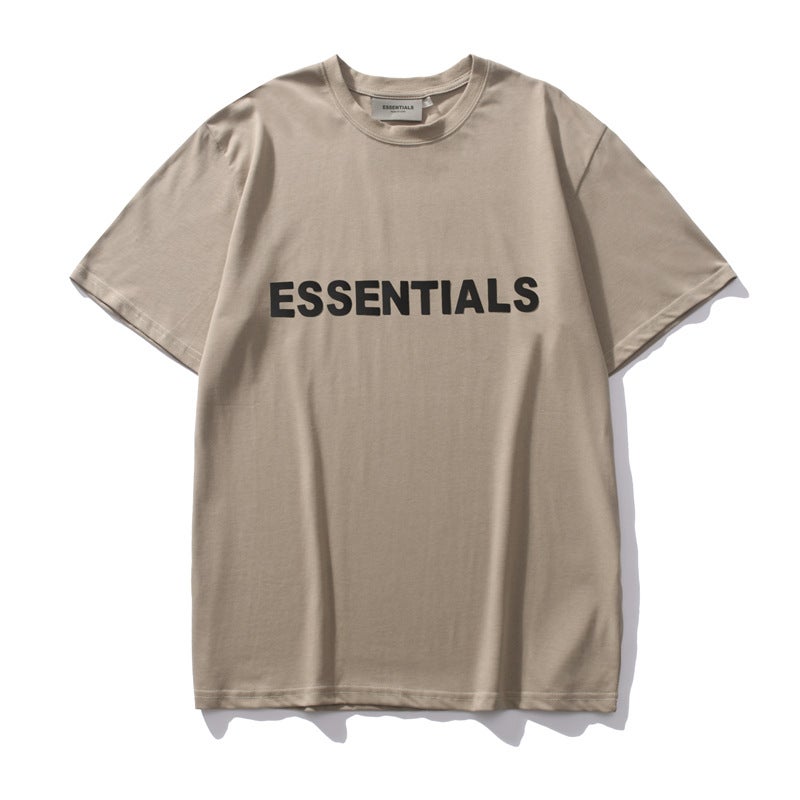 ESSENTIALS Women's Unisex Short-sleeved T-shirt with letters on chest - Image 1