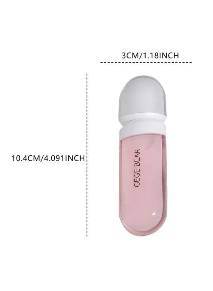 Gege bear Pink Dewy Lip Oil Gloss - Hydrating and Moisturizing Lip Care for All Skin Types - Daily Makeup Cosmetics for Women and Girls with Glossy Finish #2 - Image 3