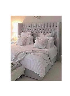R2R FURNITURE Veneziano Bed Frame with Tufted Headboard King Size - 160 x 200 cm by R2R Furniture 