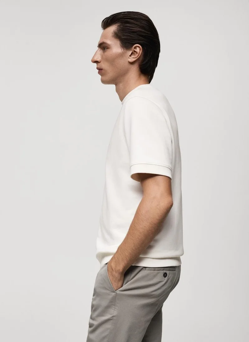 Mango Man Regular-Fit Cotton T-Shirt