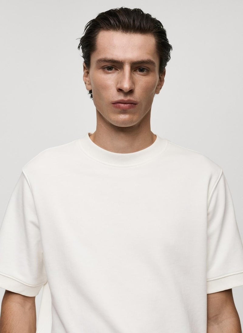 Mango Man Regular-Fit Cotton T-Shirt  - Image 4