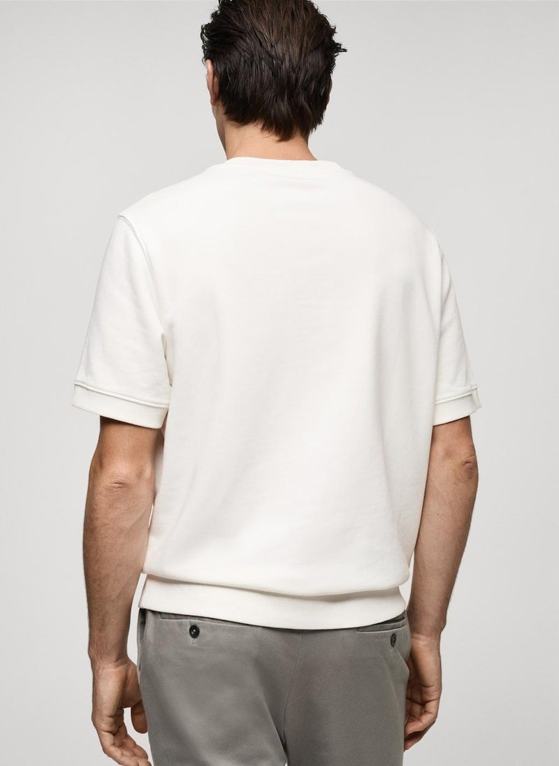 Mango Man Regular-Fit Cotton T-Shirt  - Image 2