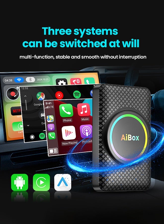 ديقيساند الروبوت 14 Carplay HDMI Ai Box اللاسلكي الروبوت السيارات RK3528 ل يوتيوب نتفليكس ل هيونداي أزيرا سوناتا i10 توكسون أيونيك كونا - Image 2