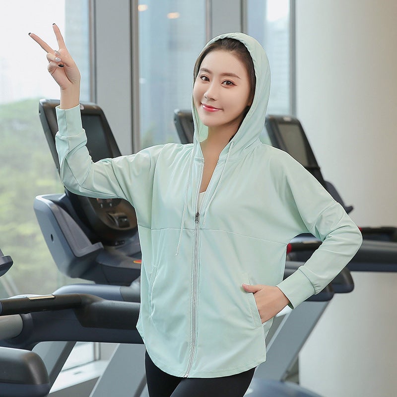 Generic Plus Size Womens Autumn Yoga Jacket Quick-Dry S388 Purple  - Image 4