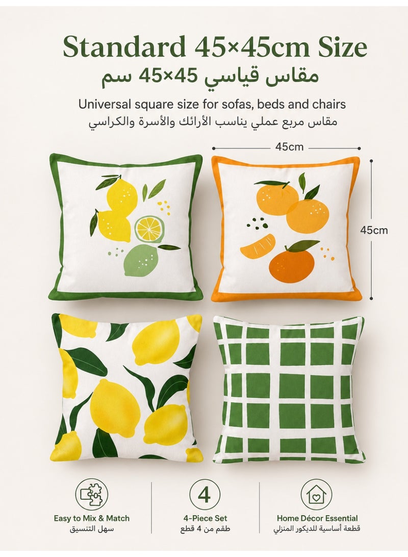 Three sheep Pillow Covers Set of 4, Throw Pillow Cover, Maillard style Cushion Covers 45cm x 45cm,For Living Room Sofa Couch Bed Pillowcases 18x18 inches（Double sided pattern） - Image 3