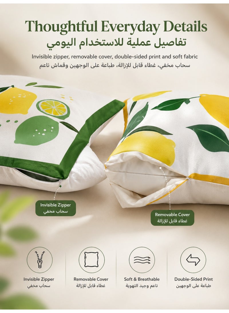 Three sheep Pillow Covers Set of 4, Throw Pillow Cover, Maillard style Cushion Covers 45cm x 45cm,For Living Room Sofa Couch Bed Pillowcases 18x18 inches（Double sided pattern） - Image 4