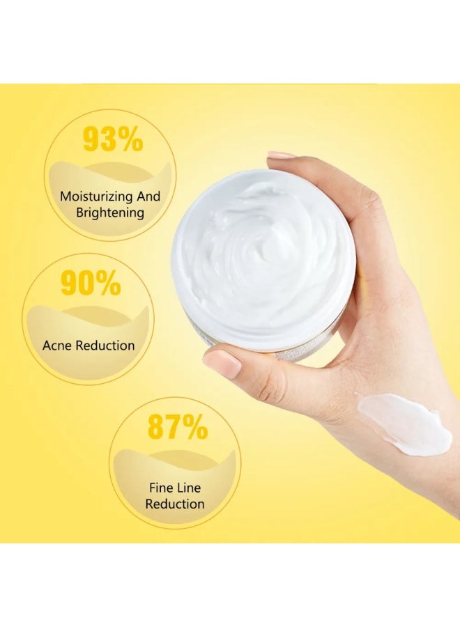 Disaar 80g Natural Collagen Beauty Cream Firming Skin Care Whitening Moisturizing Cream Anti aging Wrinkle Face Cream Hydration Collagen Cream Skin Care Face Whitening Cream Collagen Cream - Image 4