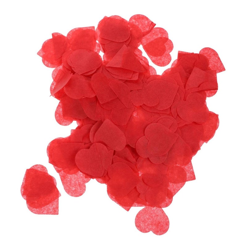 Red Heart Confetti Paper Throw 15g Pack Wedding Party Decoration for Valentine Day Celebrations - Image 2