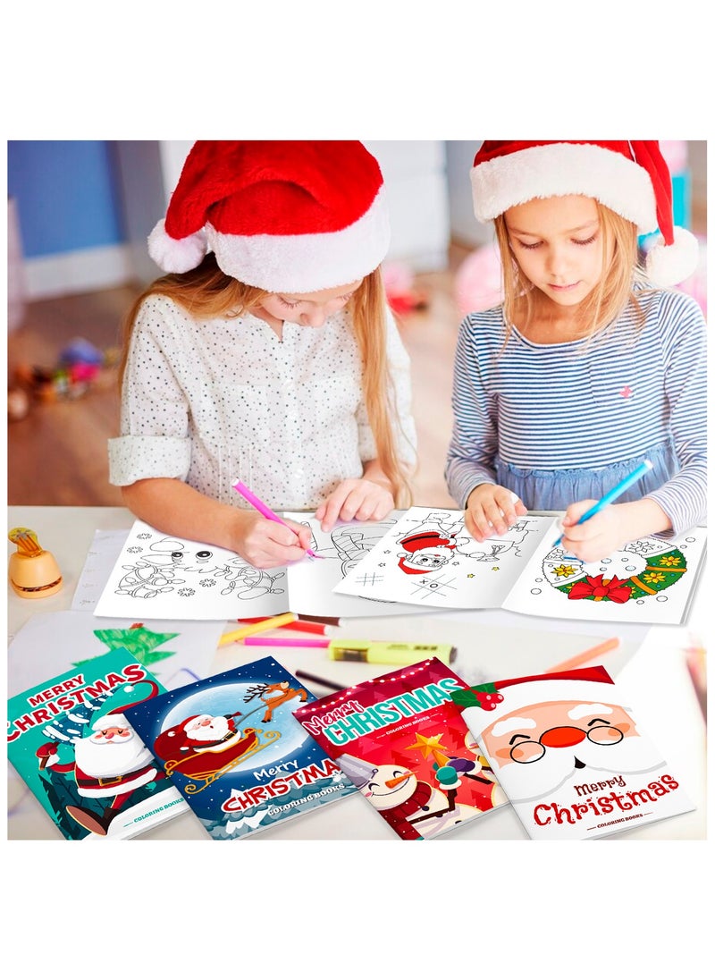 FRUITFUL PARTY - Christmas Coloring Books for Kids,24pcs Festival Coloring Books Bulk/Festival Activity Books Bulk 12 Festival Party Color Pencils for Kids All Ages Indoor Activities Festival Party Supplies Gifts - Image 1