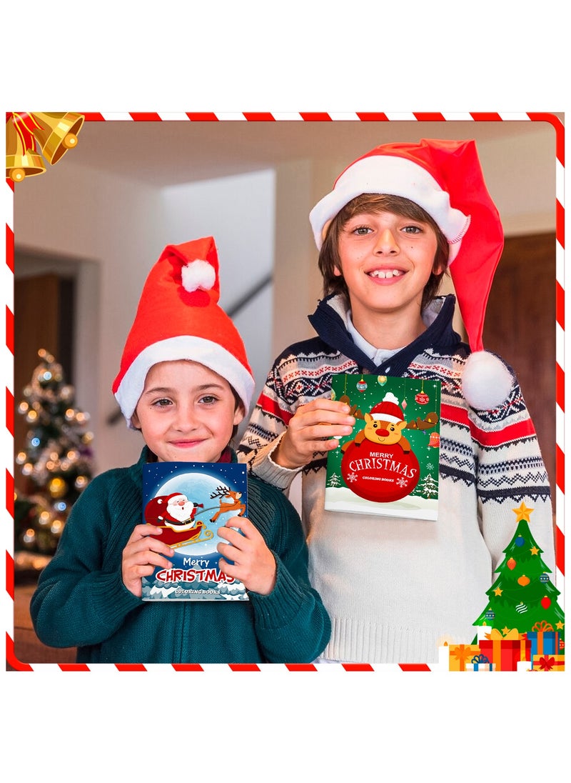 FRUITFUL PARTY - Christmas Coloring Books for Kids,24pcs Festival Coloring Books Bulk/Festival Activity Books Bulk 12 Festival Party Color Pencils for Kids All Ages Indoor Activities Festival Party Supplies Gifts - Image 1