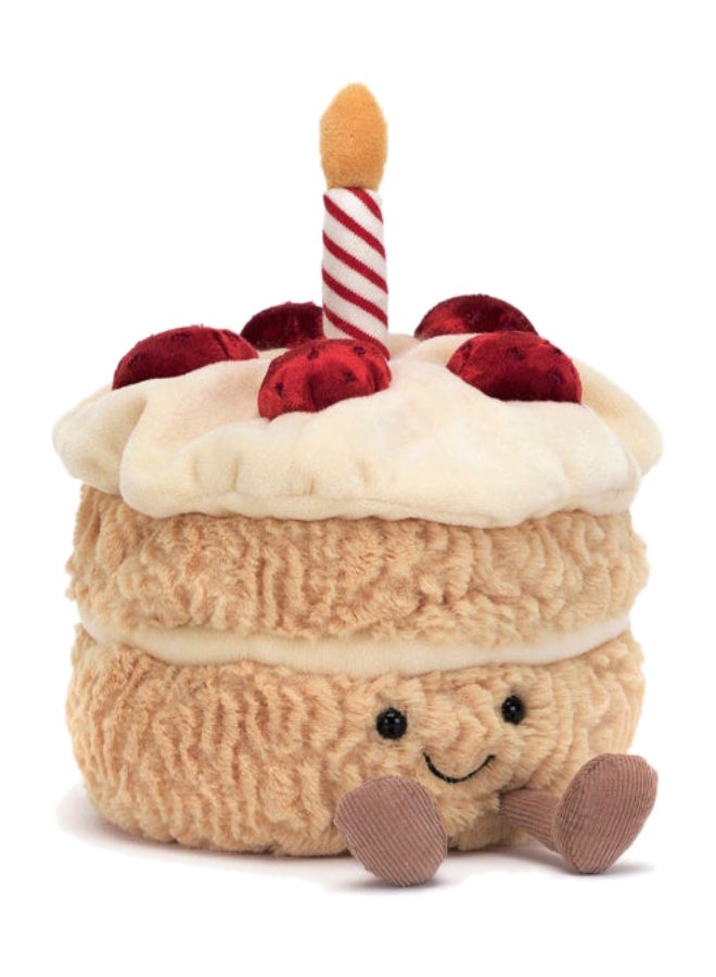 Jellycat Amuseables Birthday Cake Plush – Soft Stuffed Toy with Cordy Legs, Cute Valentine’s Gift for Kids & Adults, Collectible Jellycat, 13cm - Image 1
