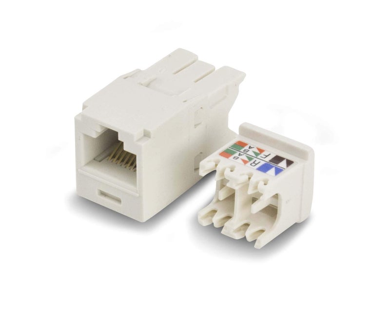 Panduit Mini-Com TX6 Plus Giga-Channel Cat6 Jack, Off-White, Box of 50 CJ688TGIW - Image 3