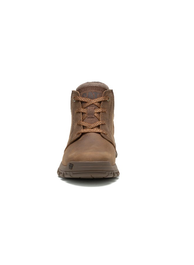 CATERPILLAR CAT Men’s Threshold Chukka Boots – Full‑Grain Leather, EVA Comfort Midsole, Slip‑Resistant Durable Rubber Outsole – Mushroom - Image 3