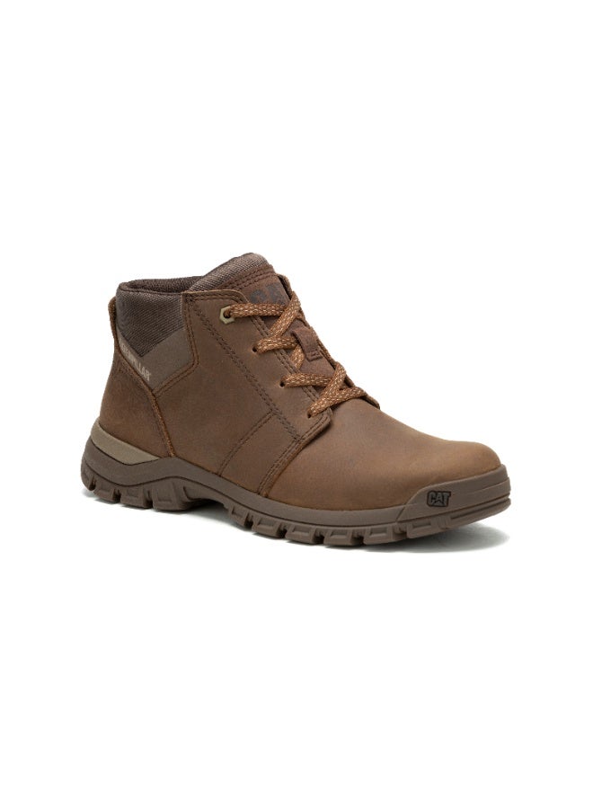CATERPILLAR CAT Men’s Threshold Chukka Boots – Full‑Grain Leather, EVA Comfort Midsole, Slip‑Resistant Durable Rubber Outsole – Mushroom - Image 2