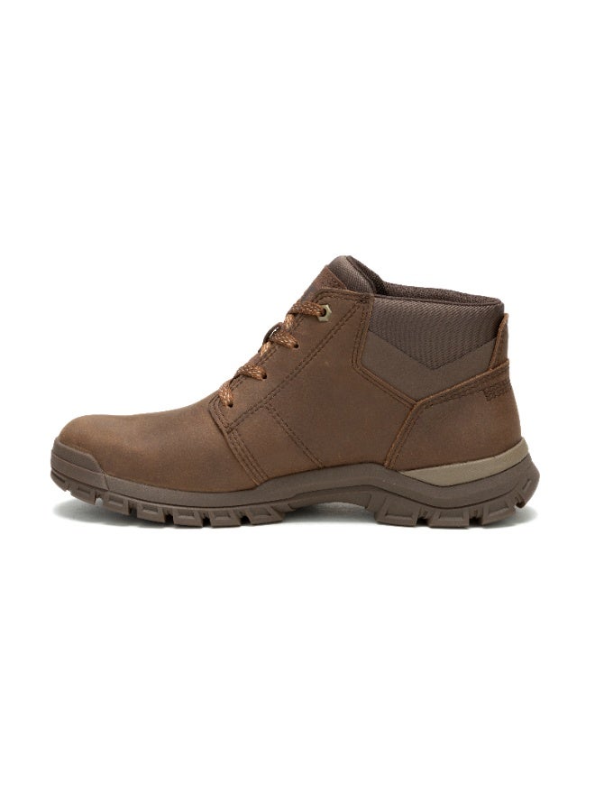 CATERPILLAR CAT Men’s Threshold Chukka Boots – Full‑Grain Leather, EVA Comfort Midsole, Slip‑Resistant Durable Rubber Outsole – Mushroom - Image 4