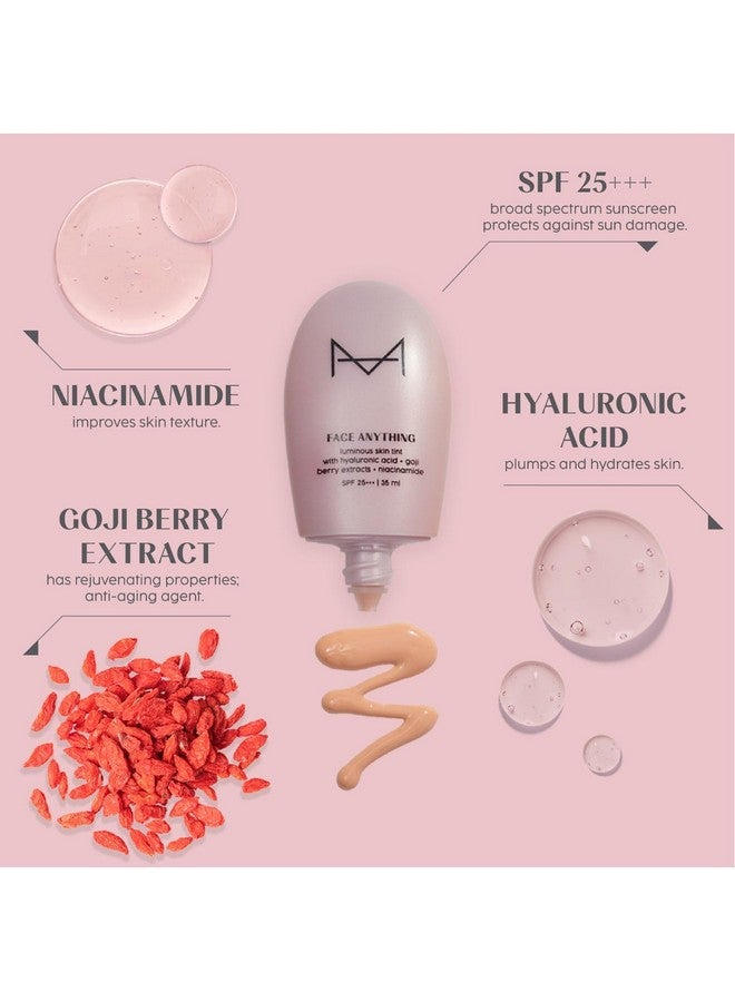 HOUSE OF MAKEUP Face Tint With Hyaluronic Acid, Niacinamide|B B Cream For Women, Men, All|Glass Skin Makeup For Women|Luminous Cc Cream For Oily Skin|35 Ml (L10-Light Skin Tone) - Image 5